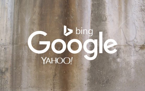 Google, Bing and Yahoo! (logos)